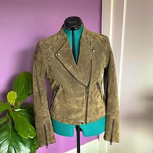Suede Leather Motorcycle Jacket